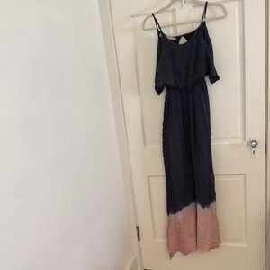 Jen's Pirate Booty Black and Pink Maxi Dress